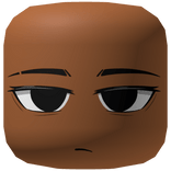 Intimidating Tired Face - Brown Orange