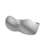 IT GIRL - y2k shiny white crop top