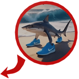 Italian Brainrot Tralalelo Tralala Meme Red Arrow