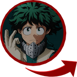 Izuku Midoriya Red Circle Right Shoulder
