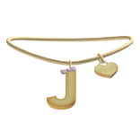 j initial (gold) ♡