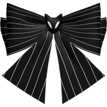 💀  Jack Skellington Bat Black Bow Tie Halloween