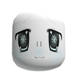 ❄️: Japanese 2000's moe sad snow eyes derpy face