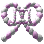 Japanese Bow Pink and White