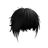 ♰ japanese messy vkei black hair