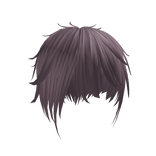 ♰ japanese messy vkei purple hair