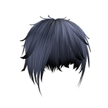 ♰ japanese messy vkei scene blue hair