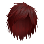 japanese vkei emo punk boy hair in red