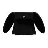 ♡ jellycat bunny dress black