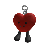 ♡ jellycat red heart keychain