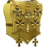 Jesus Gothic Golden  Armor Vest