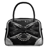 jewelry ribbon lolita boston bag in black x white