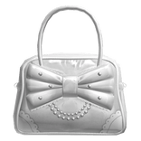 jewelry ribbon lolita boston bag in white