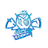 Jinx Arcane Monkey Shoulder Graffiti Blue