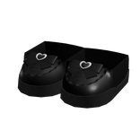 jirai kei doll bow sneakers black 