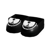 jirai kei doll bow sneakers black white