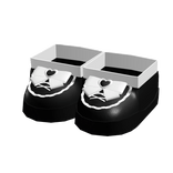 jirai kei doll bow sneakers with socks black white