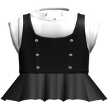 jirai kei school uniform in black
