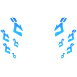 Jojo's Menacing Blue Aura JBA