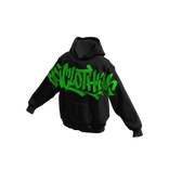 JONCLOTHING Graffiti Streetwear Hoodie Green