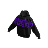 JONCLOTHING Graffiti Streetwear Hoodie Purple