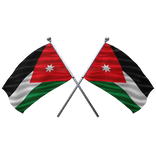 🇯🇴 Jordan Shoulder Double Flag	