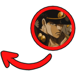 Jotaro JoJo JJBA pointing meme circle
