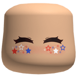 July 4th Cheeks Face