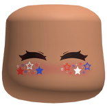 July 4th Cheeks Face