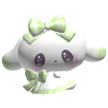 ♡︎ : JUMBO magical green bunny back plush