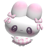 ♡︎ : JUMBO magical pink bunny back plush