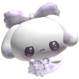 ♡︎ : JUMBO magical purple bunny back plush