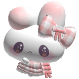 ♡︎ : JUMBO magical red bunny back plush