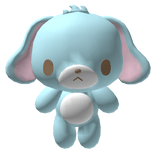 ♡ : JUMBO silly mint bunny back plushie 