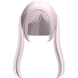 k꒰♡꒱ long cute anime pigtails in pink