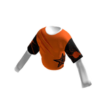Kaos Lapis Panjang Orange Hitam