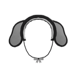 Kawai Rabbit Headband (Black&White)