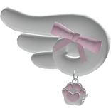 ♡ kawaii angel paw hairclip