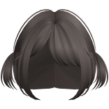 kawaii anime baby pigtails side bangs brown