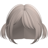 kawaii anime baby pigtails side bangs dust brown