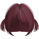 kawaii anime baby pigtails side bangs red