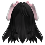 ♡ Kawaii Anime Bunny Hair (Black)