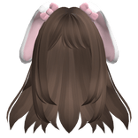 ♡ Kawaii Anime Bunny Hair (Brown)