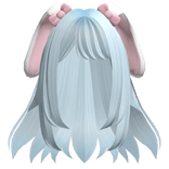 ♡ Kawaii Anime Bunny Hair (Light Blue)