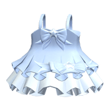 Kawaii Baby Blue Ruffled Bow Dress 3.0
