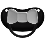 ୨୧: kawaii baby paci in black