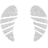 ♡ kawaii big emissive angel wings w pink bow