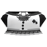 kawaii black and gray ruffle kitty top