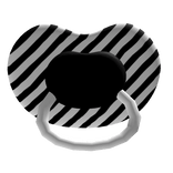 Kawaii black and white pacifier