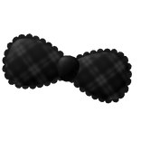 ୨୧ ꒰ kawaii black bow in black ꒱